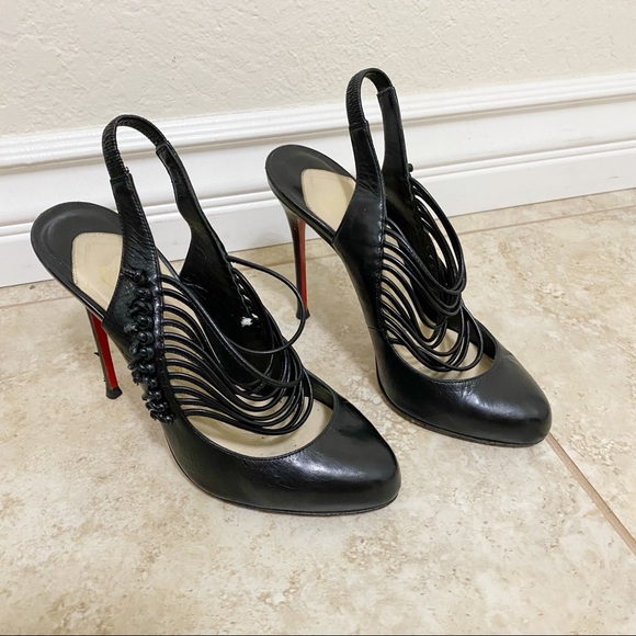 COPY - CHRISTIAN LOUBOUTIN Calf VIP Mille Cordes 100 37 - Picture 2 of 8